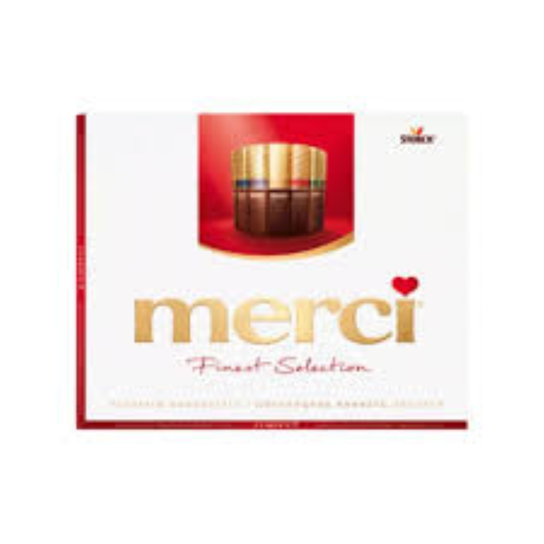 STORCK MERCI ASSORTED EUROPEAN MILK CHOCOLATE 250G